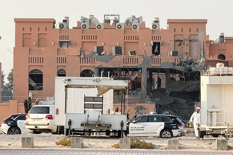 Asap mengepul setelah beberapa ledakan terdengar di Doha, Qatar, 9 September 2025. Asap mengepul setelah beberapa ledakan terdengar di Doha, Qatar, 9 September 2025. (REUTERS/Ibraheem Abu Mustafa)