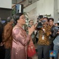 Hadiri Sertijab, Sri Mulyani Disambut Ratusan PNS Kemenkeu