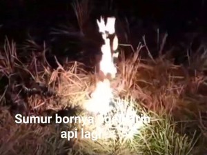 Sumur Bor Ngawi yang Semburkan Air 7 Tahun Lalu Kini Kobarkan Api