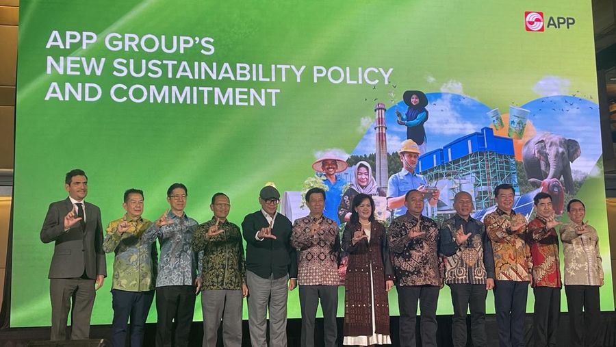 APP Group's New Sustainability Policy and Commitment di Jakarta, Rabu (10/9/2025)/Teti Purwanti
