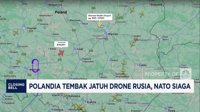 Video: Polandia Tembak Jatuh Drone Rusia, NATO Siaga
