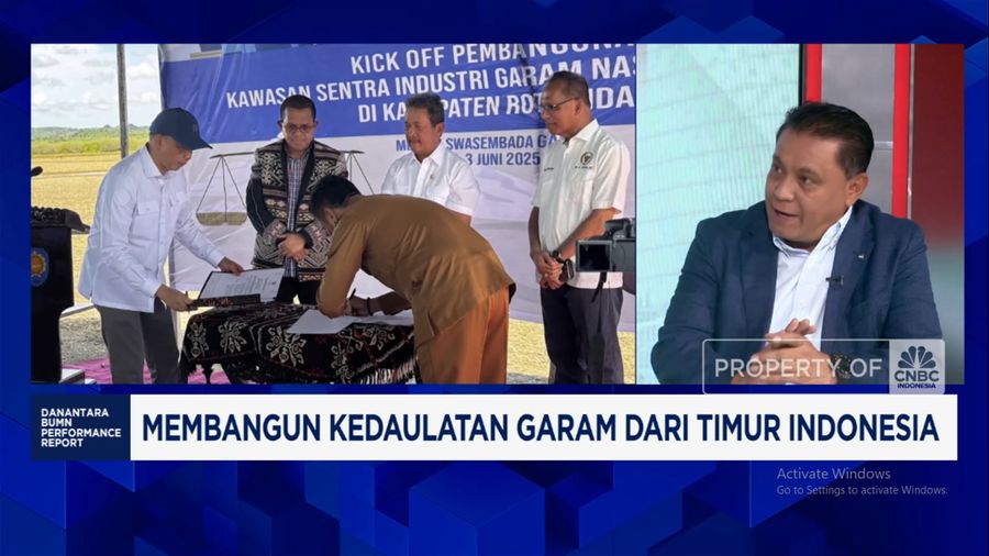 Investor SProduksi 2,6 Juta Ton Garam Pulau Rote, PT Garam Gaet Investasi China, Jerman hingga Danantara(CNBC Indonesia TV)