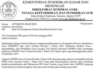 Pengumuman PPG Tahap 1 2025 Terbit, Cek di Sini!