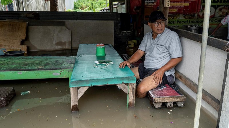 Banjir di Bali. (Tangkapan Layar Video/REUTERS)