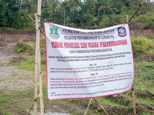 Rumah Warga Cilegon Terancam Longsor, Pemprov Banten Segel Tambang Pasir