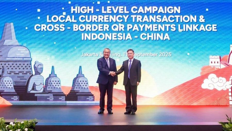 pertemuan Gubernur Bank Indonesia Perry Warjiyo dan Gubernur People's Bank of China (PBoC) Pan Gongsheng di Beijing Kamis (11/09/2025). (Dok. Bank Indonesia)