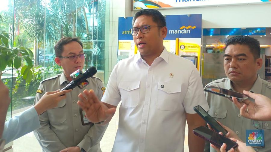 Wakil Menteri Pertanian (Wamentan) Sudaryono saat ditemui di kantor Kemenko Pangan, Jakarta, Kamis (11/9/2025). (CNBC Indonesia/Martyasari Rizky)