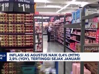 Video: Masih Panas! Inflasi AS Agustus Naik 2,9% (YoY)