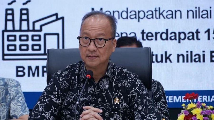 Menteri Perindustrian Agus Gumiwang Kartasasmita memberikan penjelasan mengenai kebijakan baru terkait Tingkat Komponen Dalam Negeri (TKDN) di Jakarta, Kamis (11/9/2025). (Dok. Kemenperin)