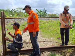 Perlintasan Liar di Kubangkangkung Cilacap Ditutup KAI