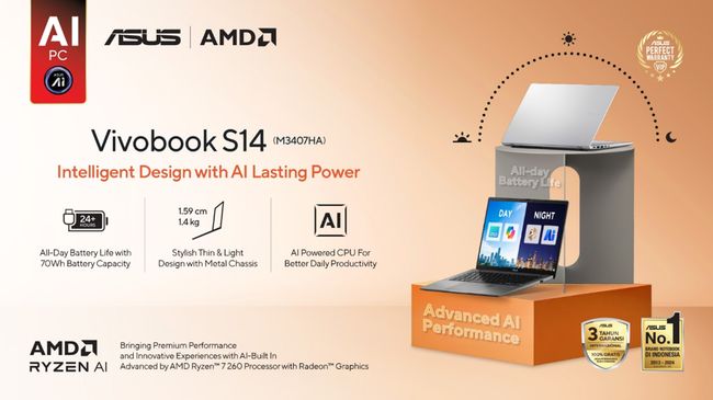 Punya Performa Tinggi, Intip Kelebihan ASUS Vivobook S14 (M3407HA)