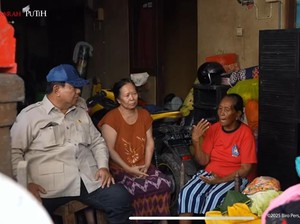 Prabowo Tinjau Lokasi Terdampak Banjir di Denpasar, Dengarkan Curhat Warga
