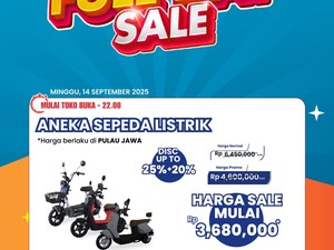 Beli Sepeda Listrik Jadi Hemat di Transmart Full Day Sale