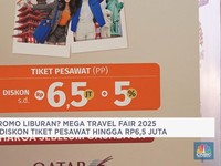 Mega Travel Fair 2025 Tebar Diskon Tiket Pesawat hingga Rp6,5 Juta