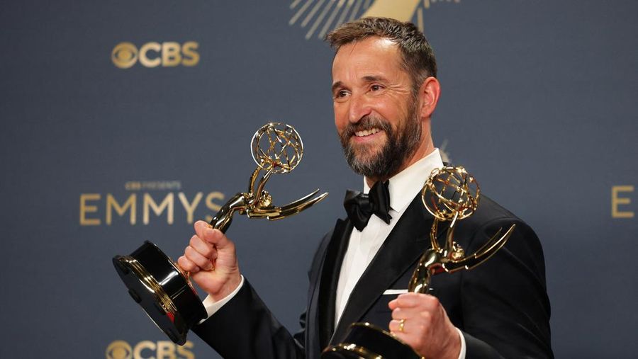 Britt Lower poses with the Best Actress in a Drama Series award for Severance, at the 77th Primetime Emmy Awards in Los Angeles, California, U.S., September 14, 2025. REUTERS/Daniel Cole