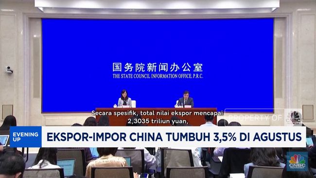 Video: Ekspor-Impor China Tumbuh 3,5% di Agustus