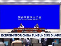 Video: Ekspor-Impor China Tumbuh 3,5% di Agustus