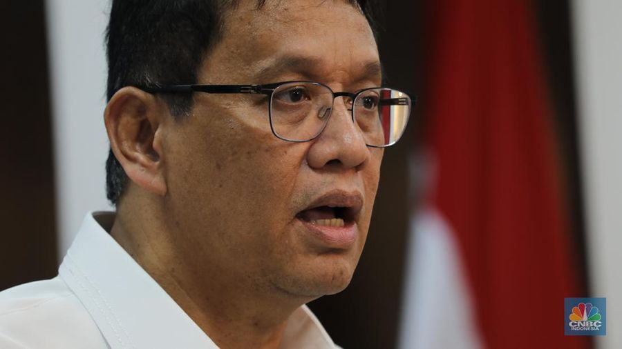 Menteri Keuangan Purbaya Yudhi Sadewa saat konpres di Istana Kepresidenan, Jakarta, Senin (15/9/2025). (CNBC Indonesi/Tri Susilo)