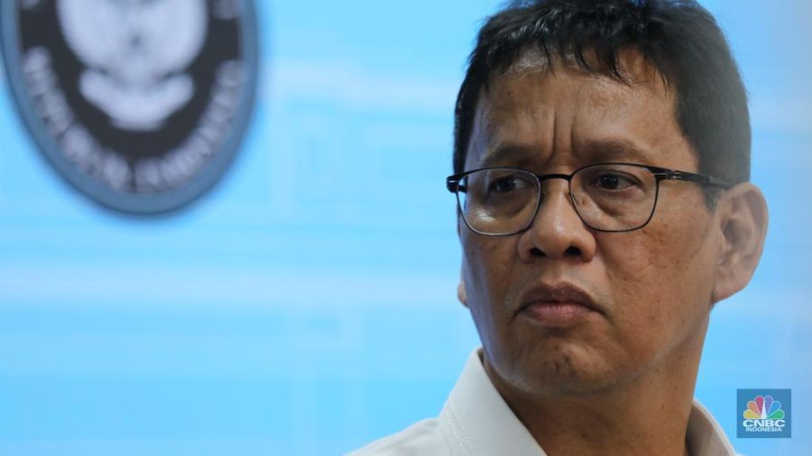 Menteri Keuangan Purbaya Yudhi Sadewa saat konpres di Istana Kepresidenan, Jakarta, Senin (15/9/2025). (CNBC Indonesi/Tri Susilo)