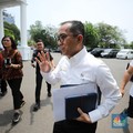 Menteri Pendidikan Tinggi, Sains dan Teknologi (Mendikti Saintek) Brian Yuliarto di Istana Kepresidenan, Jakarta, Senin (15/9/2025). (CNBC Indonesi/Tri Susilo)
