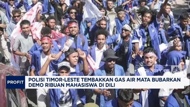 Video: Polisi Timor Leste Tembak Gas Air Mata Demi Bubarkan Demo