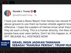 Video: Israel Mau Jadikan Tawanan Jadi "Manusia Perisai", Trump Murka