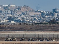 Gaza Memanas, Israel Luncurkan Serangan Darat-Kerahkan Deretan Tank