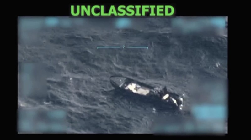 Militer AS melancarkan serangan terhadap kapal yang diduga milik kartel narkoba Venezuela yang sedang menuju Amerika Serikat. (Tangkapan Layar Video Reuters/)
