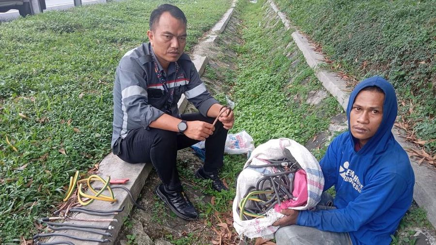 Pencurian kabel grounding Kereta Cepat Whoosh. Dok: KCIC