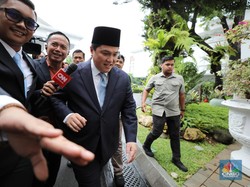 Erick Thohir-Meutya Hafid Tiba di Istana Jelang Pelantikan Menteri