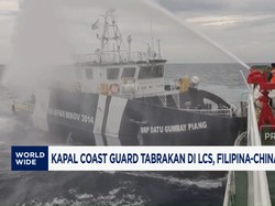 Video: Kapal Coast Guard Tabrakan di LCS, Filipina-China Saling Cekcok