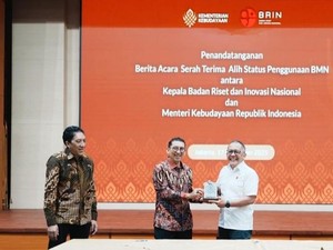 Kementerian Kebudayaan Teken Serah Terima Delapan Aset Strategis dari BRIN