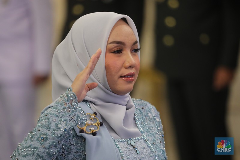 Suasana pelantikan di Istana Negara, Jakarta, Rabu (17/9/2025). (CNBC Indonesia/Tri Susilo) Suasana pelantikan di Istana Negara, Jakarta, Rabu (17/9/2025). (CNBC Indonesia/Tri Susilo)