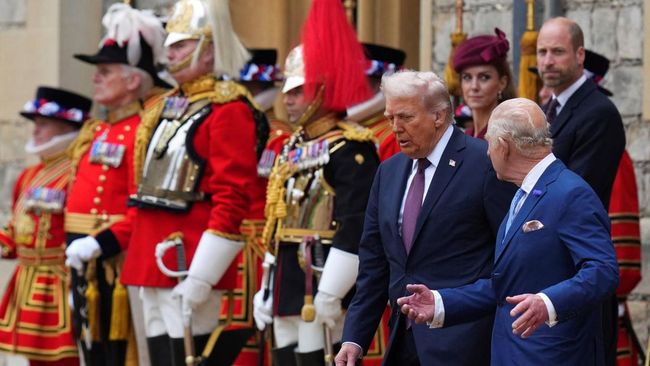 Sambut Trump, Inggris Gelar Pertunjukan Kenegaraan Mewah dan Megah
