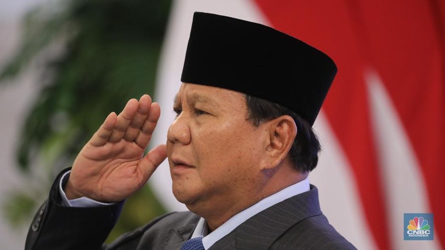 Presiden RI, Prabowo Subianto saat melantik menteri di Istana Negara, Jakarta, Rabu (17/9/2025). (CNBC Indonesia/Tri Susilo)