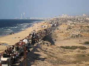Serang Kota Gaza, Israel Buka Rute Baru untuk Warga Palestina Ngungsi