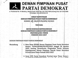 Demokrat Jatim Punya Sekretaris Baru Dampingi Emil Dardak, Ini Sosoknya