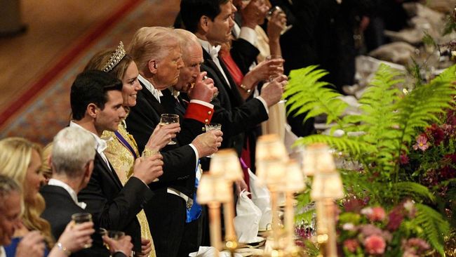 Intip Kemewahan Trump Makan Malam dengan Raja Charles III