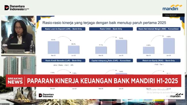 Video: Bank Mandiri Raup Laba Rp 24,5 Triliun di Semester H1-2025