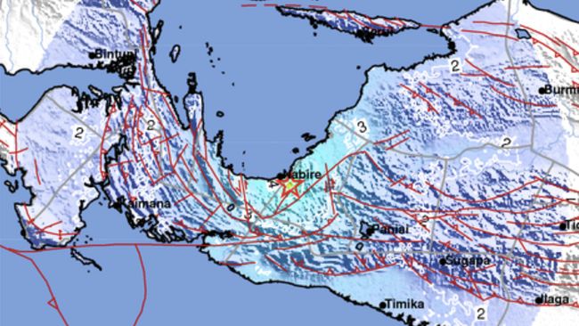 Gempa Guncang Papua M 6,6 Hari Ini, 14 Kali Gempa Susulan