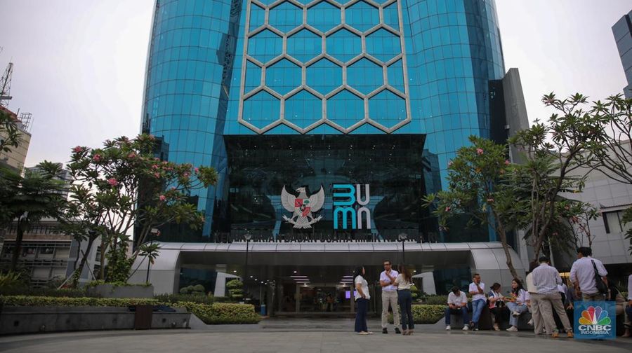 Ilustrasi Kementerian Badan Usaha Milik Negara (BUMN). (CNBC Indonesia/Faisal Rahman)