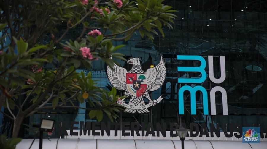 Ilustrasi Kementerian Badan Usaha Milik Negara (BUMN). (CNBC Indonesia/Faisal Rahman)