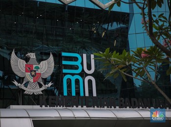 Ilustrasi Kementerian Badan Usaha Milik Negara (BUMN). (CNBC Indonesia/Faisal Rahman)