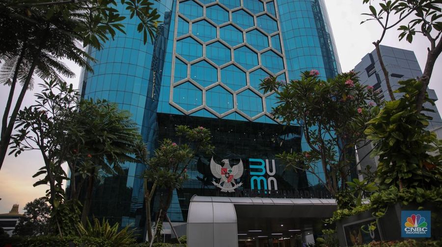 Ilustrasi Kementerian Badan Usaha Milik Negara (BUMN). (CNBC Indonesia/Faisal Rahman)