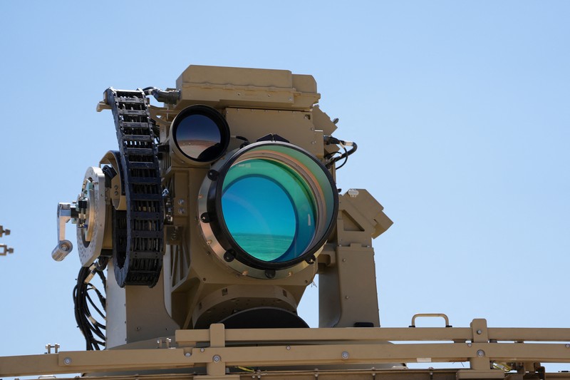 A part of Iron Beam laser anti-missile interception system, developed by Israel, is seen in this handout image obtained by Reuters on September 17, 2025. Israel Defence Ministry/Handout via REUTERS THIS IMAGE HAS BEEN SUPPLIED BY A THIRD PARTY.
