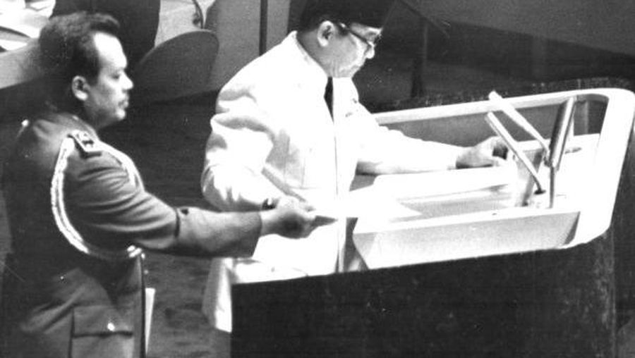 Presiden Soekarno berpidato di Siang Umum PBB 1960