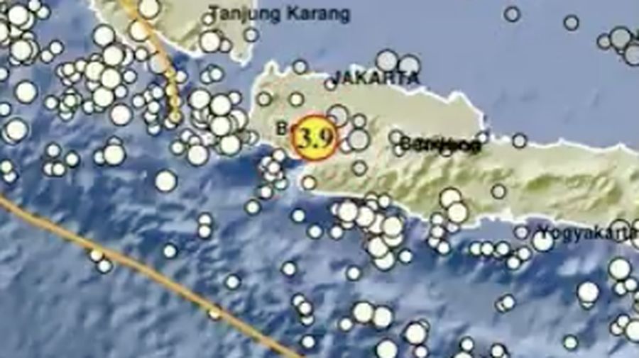 Titik gempa Kabupaten Sukabumi, Jawa Barat. (Dok. BMKG)