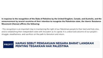 Video: Hamas: Pengakuan Negara Barat Penting Tegakkan Hak Palestina
