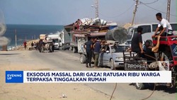 Video:Ratusan Ribu Warga Gaza Terpaksa Tinggalkan Rumah