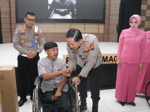 Berkah untuk Anak Yatim Korban Kecelakaan di HUT Satlantas Magetan